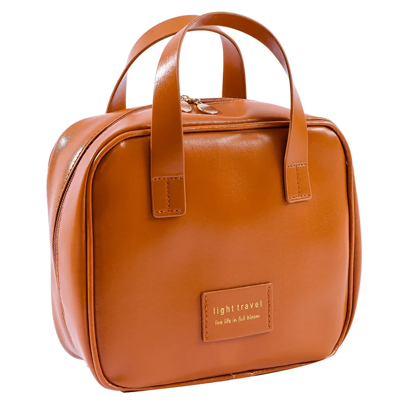 حقيبة مستحضرات تجميل نسائية جديدة سعة كبيرة حقيبة يد محمولة للسفر مقاومة للماء حقيبة تخزين للسفر والأعمال حقيبة تواليت متعددة الوظائف