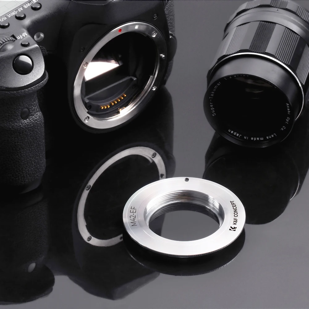 K&F Concept Lens Adapter for M42 Nikon F AI NIK G Contax Yashica C/Y Olympus OM Lenses to Canon EOS EF EF-S 1300D Cameras Mount