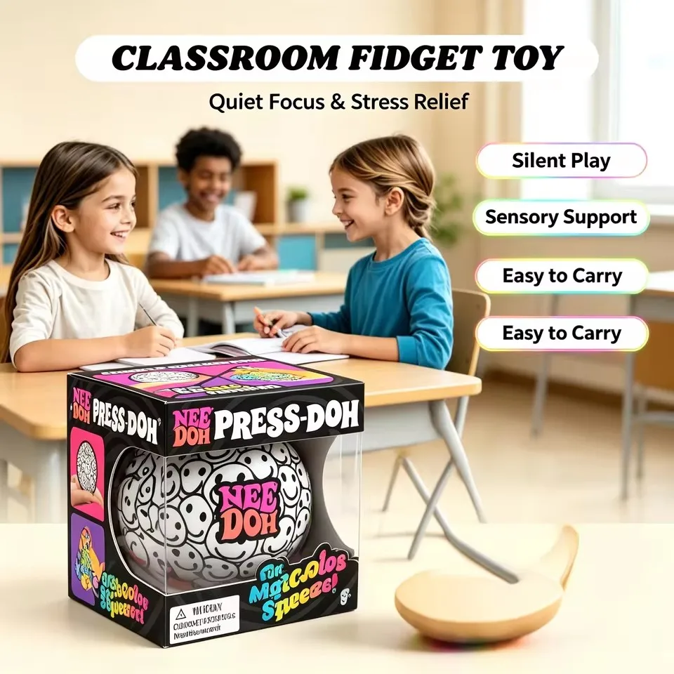 NEW NeeDoh Graffiti Ball Blind Box Series Desktop Ornament Stress Squishy Toys For People Under Pressure Fun Soft Stress Ball view 6