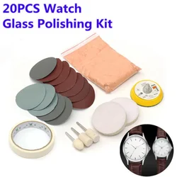 20Pcs/Set Watch Glass Polishing Kit Glass Cleaning Scratch Removal Polishing Pad Wheel 50mm Backing Pad Durable Quality NEW