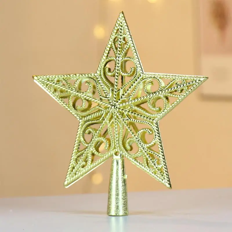 Five-Pointed Star Christmas Tree Topper Pendant Christmas Decorations For Home Christmas Tree New Year hanging Ornaments