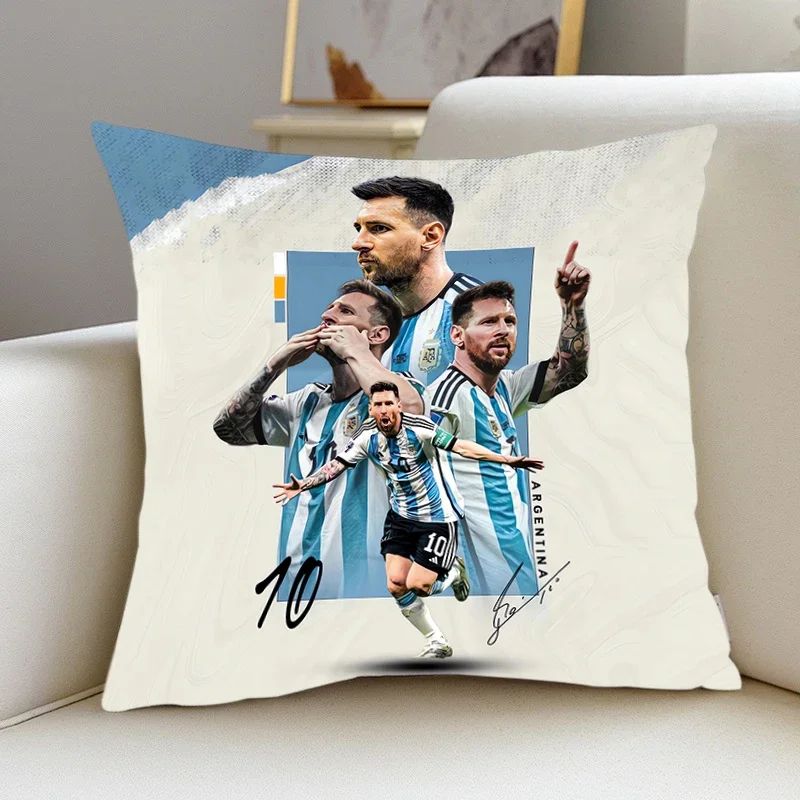 Pillowcase bedding comfortable square pillow sofa M-Messis Fashion pillowcase football player bolster cushion Home Decor 45X45CM