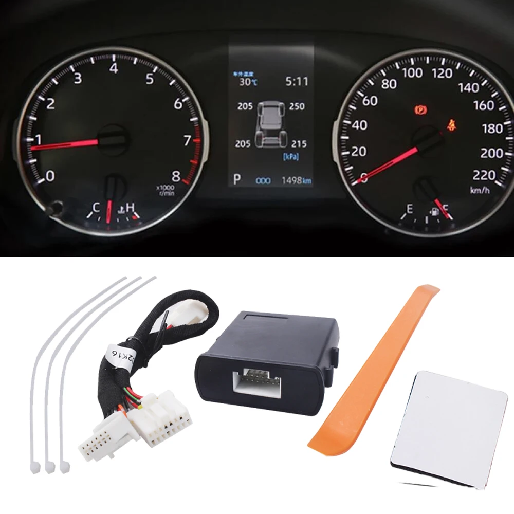 

Автомобильная система контроля давления в шинах TPMS, цифровой ЖК-дисплей на приборной панели, автоматическая охранная сигнализация для Toyota Rav4 2019-2023 Xa50