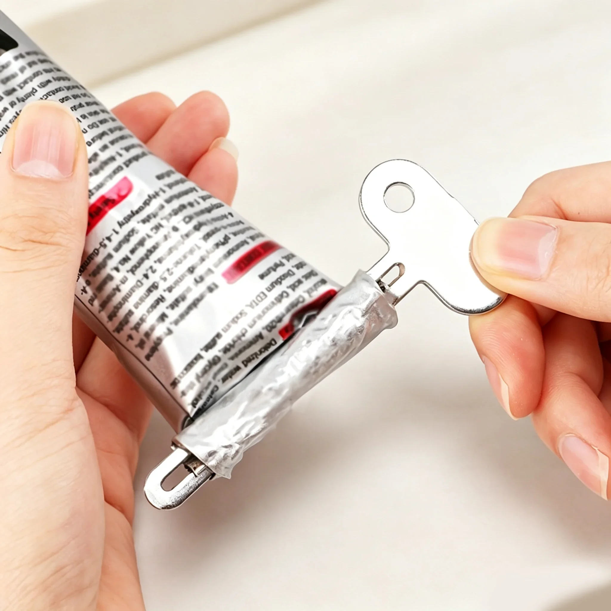 Rotate Dispenser Stainless Steel Toothpaste Squeezer Tool Hair Oil Paint Squeezer for Ointments Cosmetics Bathroom Accessories
