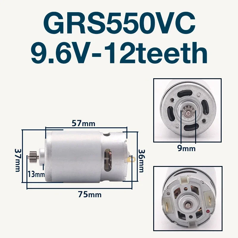 Motor for GRS550VC 7.2V 9.6V 10.8V 12V 14.4V Cordless Li-Ion Drill Motor Accessories Replacement