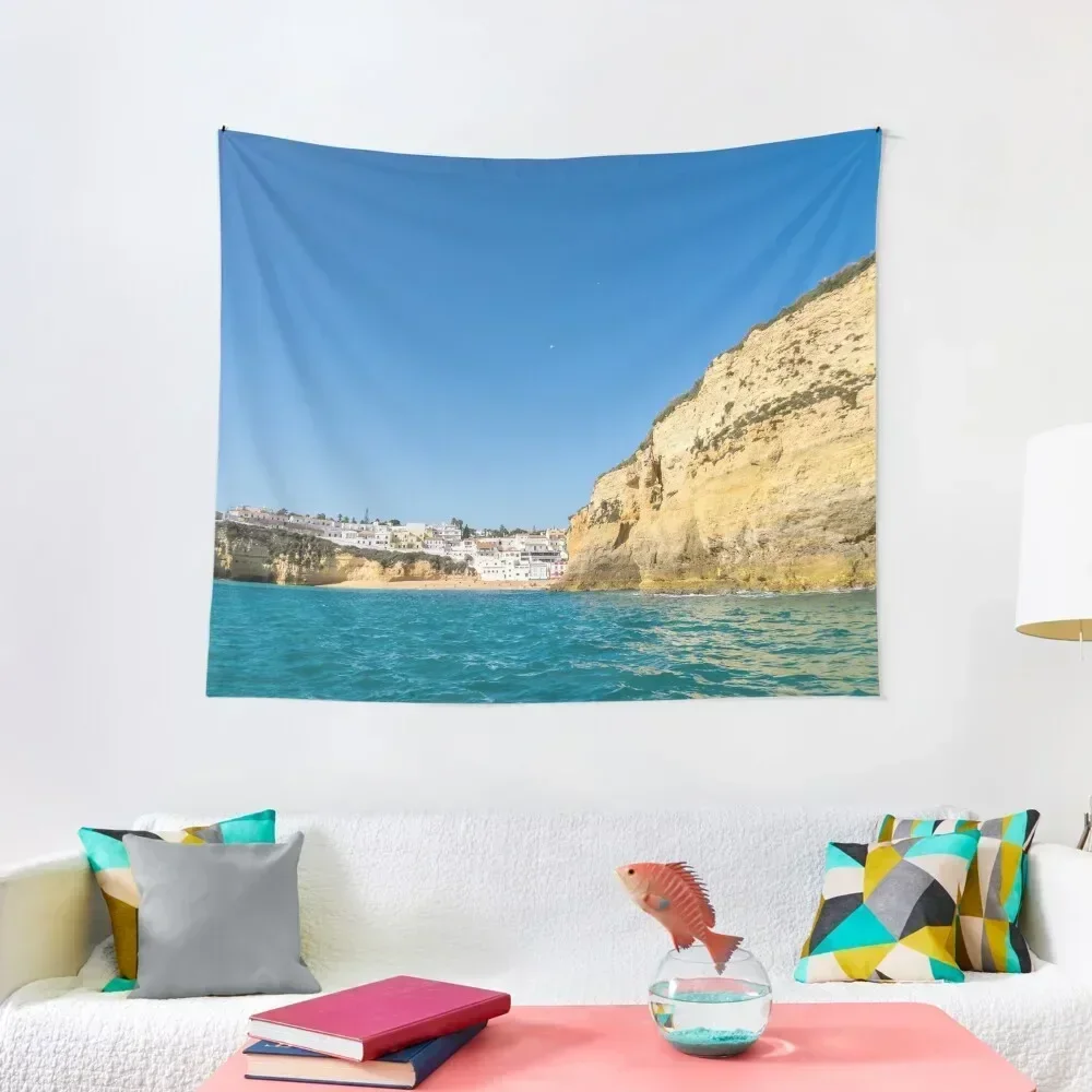 

Boating off the Coast of Carvoeiro - Because You Need a Vacation in the Sun Tapestry Bedroom Decor Room Decor Aesthetic Tapestry