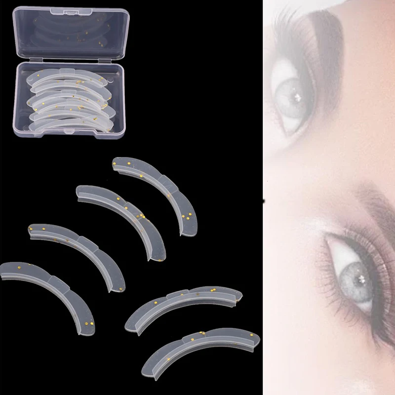 3 pares de almohadillas para levantar pestañas de silicona con lazo Flash, rizador de pestañas 3D, parches para ojos, accesorios de extensión