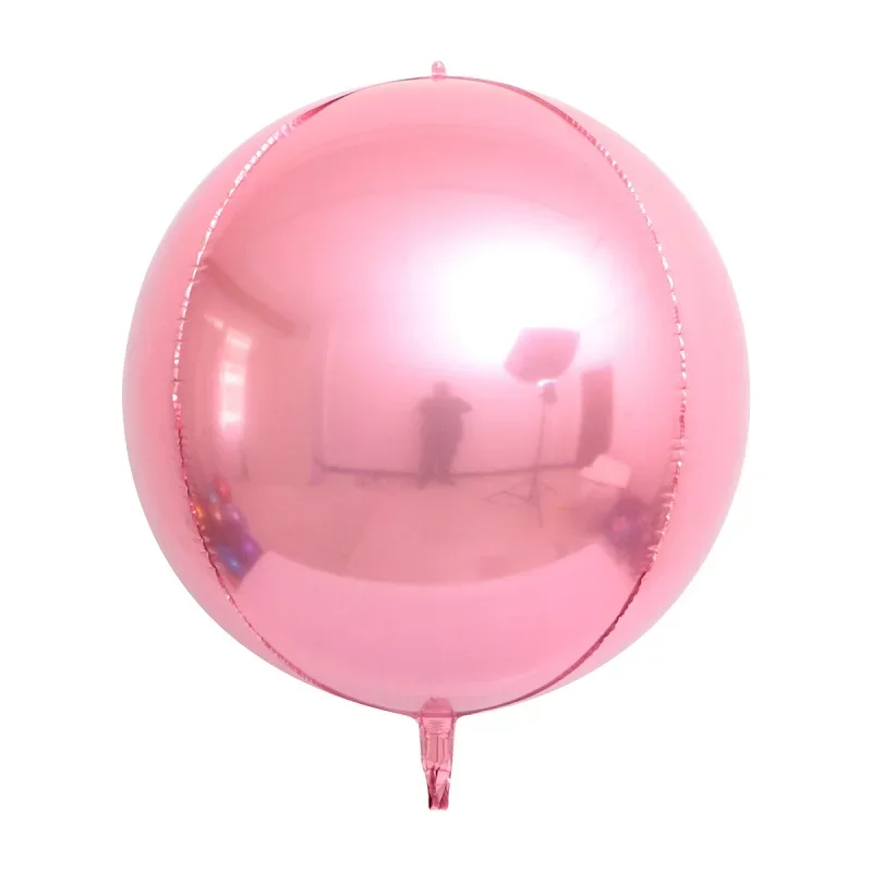 1pc 22/32inch Rose Gold Pink Silver 4D Round Foil Balloons Wedding Birthday Party Decoration Helium Burgundy Globos Balloon Toys