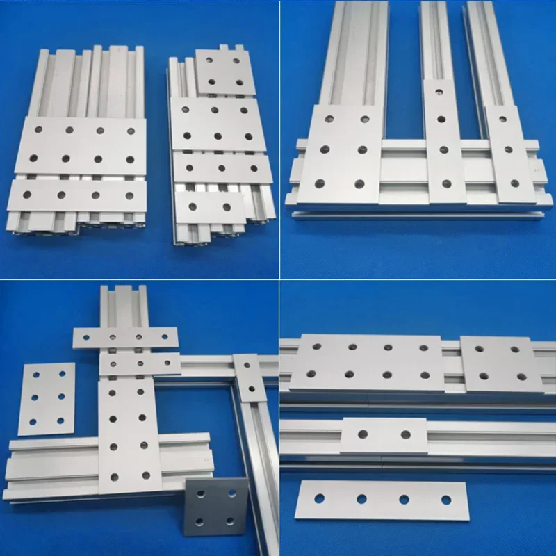 Aluminum Profile Link Plate Vertical  2020-8080  Reinforcement One-Word Connector hardware