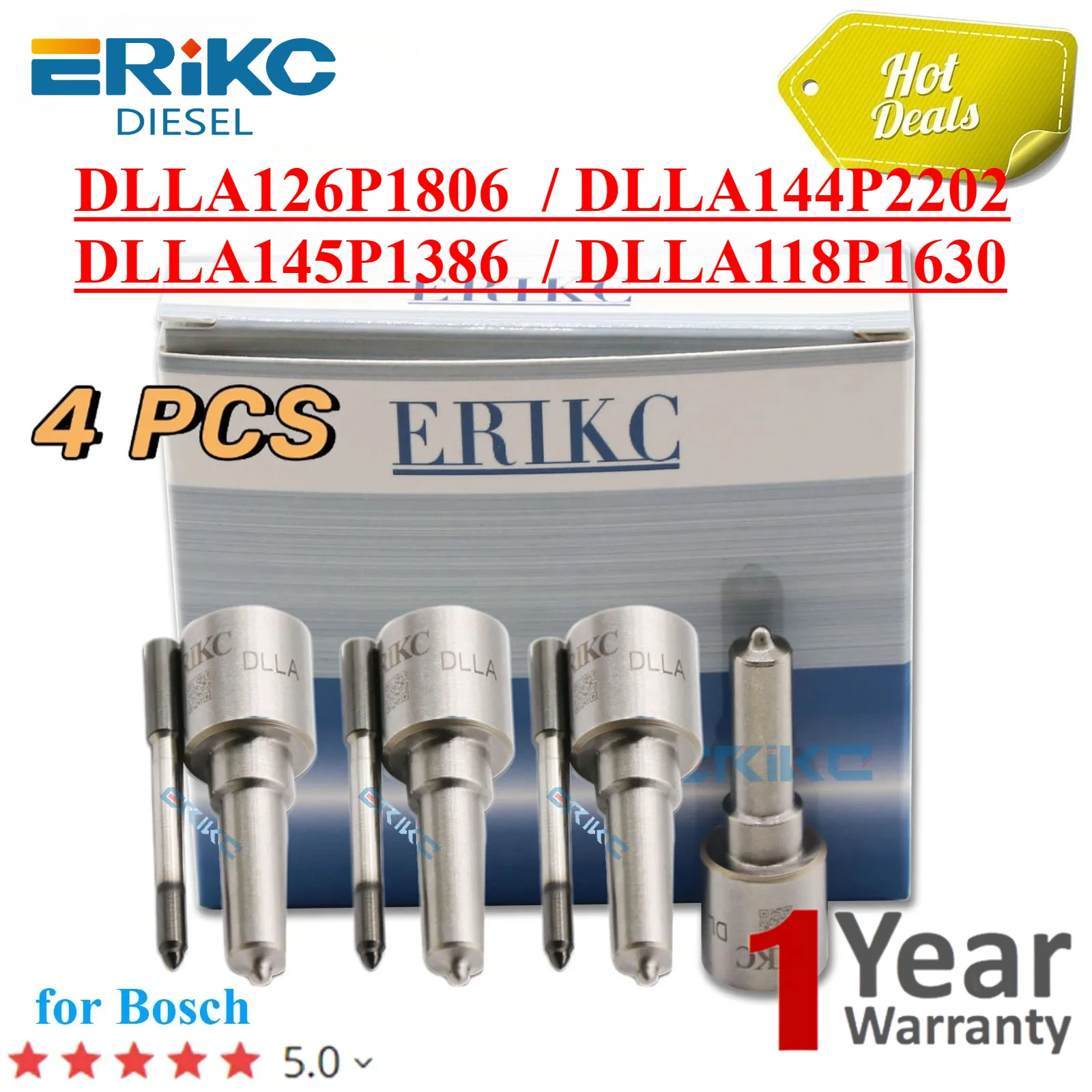 

4 шт. DLLA126P1806 DLLA144P2202 дизельная форсунка DLLA145P1386 DLLA118P1630 наконечник распылителя двигателя для BOSCH