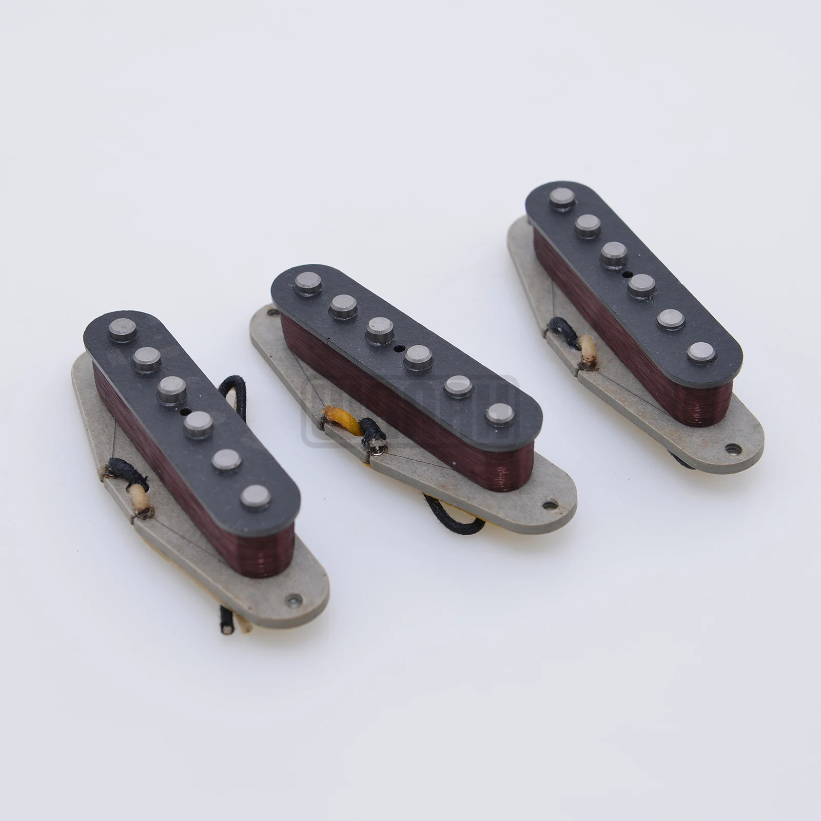 Vintage Waaah V70 SSS Handwound Alnico 5 Single Coil Guitar Pickups Grey Bottom Plate HSS Double Coil Pickup Guitar Parts