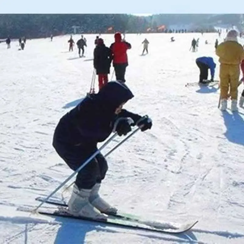 Sci in ABS per bambini invernali all'aperto, tavole a slitta spesse e resistenti all'usura, sci in erba, sci