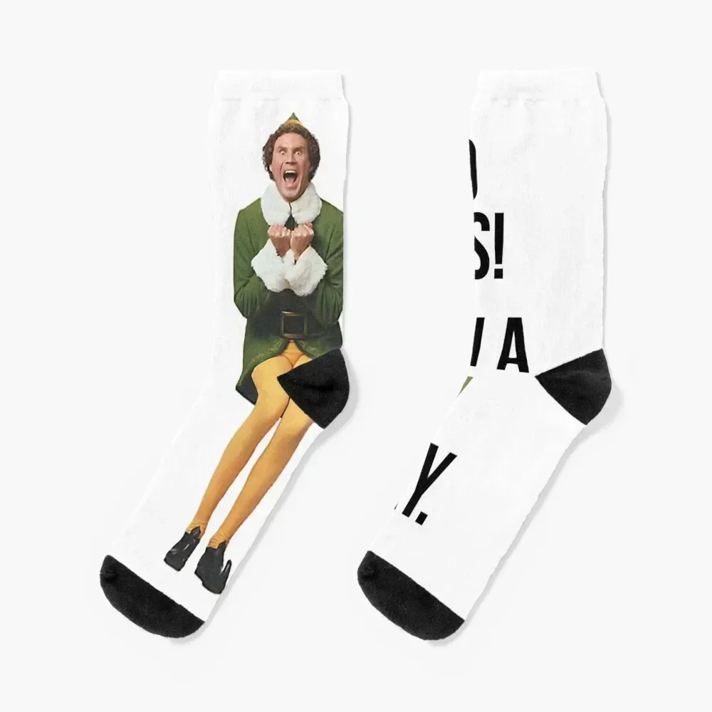

Womens Music Will Ferrell Buddy The Elf From Elf The Movie Gifts Music Fan Socks new year winter thermal Socks Girl Men's