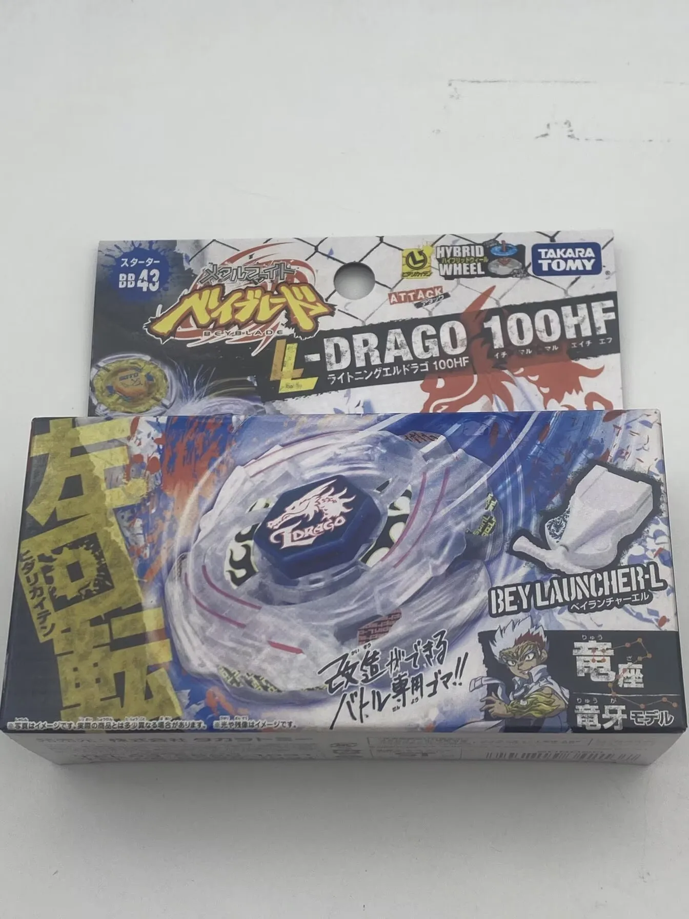 

Authentic TAKARA TOMY BB43 Lightning Dragon Left Rotation Attack Lightning L-Dragon 100HF Metal Duel Battle Top