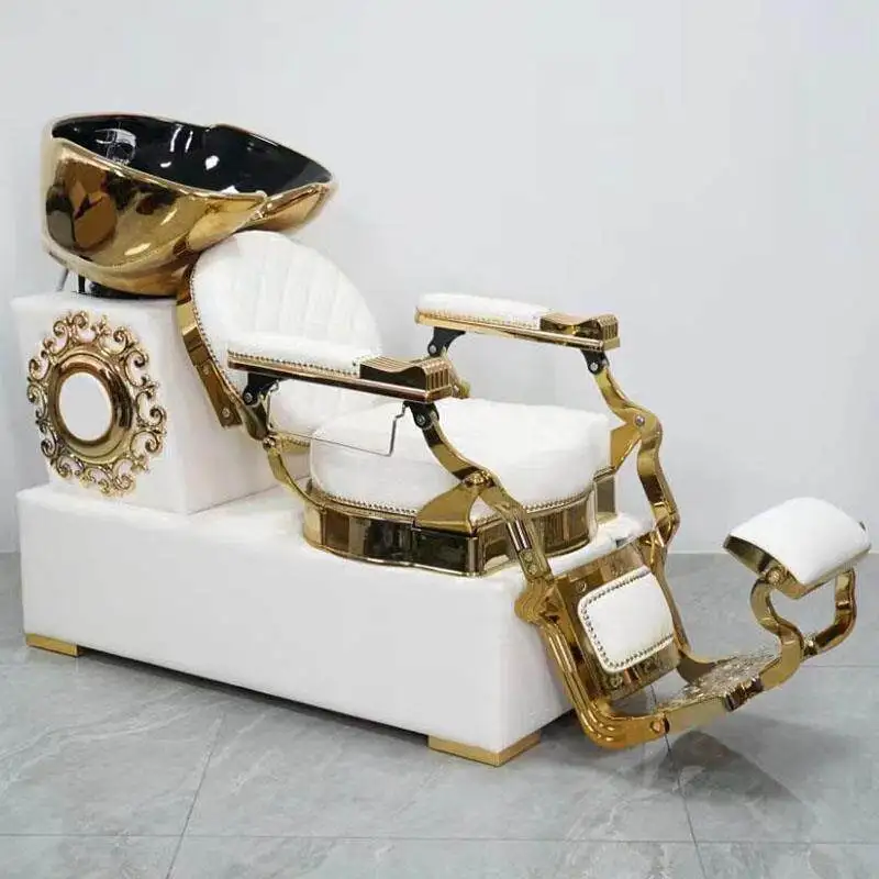 Barber Shop Sitting Flush Chair Barber Chair Reclining Chair Shampoo Bed