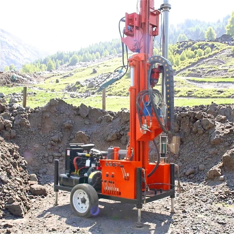 Water Well Rig Borehole Rotary Hydraulic Drilling Equipment Core Drill Machine Pump Portable Geological Power System Hot