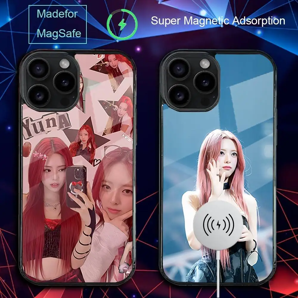 

Y-Yuna Girls Singer Phone Case For iPhone 17,16,15,14,13,12,11,Pro,Max,Plus,Mini,SE4,E Magnetic Magsafe Wireless Charging