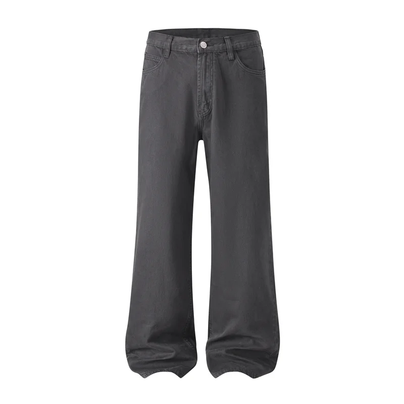 

Dyed Matte Grey Jeans Men Women High Quality Daily Commuting Jeans