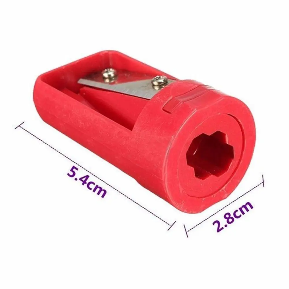 Mini Hand Tools Manual Woodwork Pencil Cutter Portable Useful Carpenter Pencil Sharpener Practical Blue Narrow Sharpening