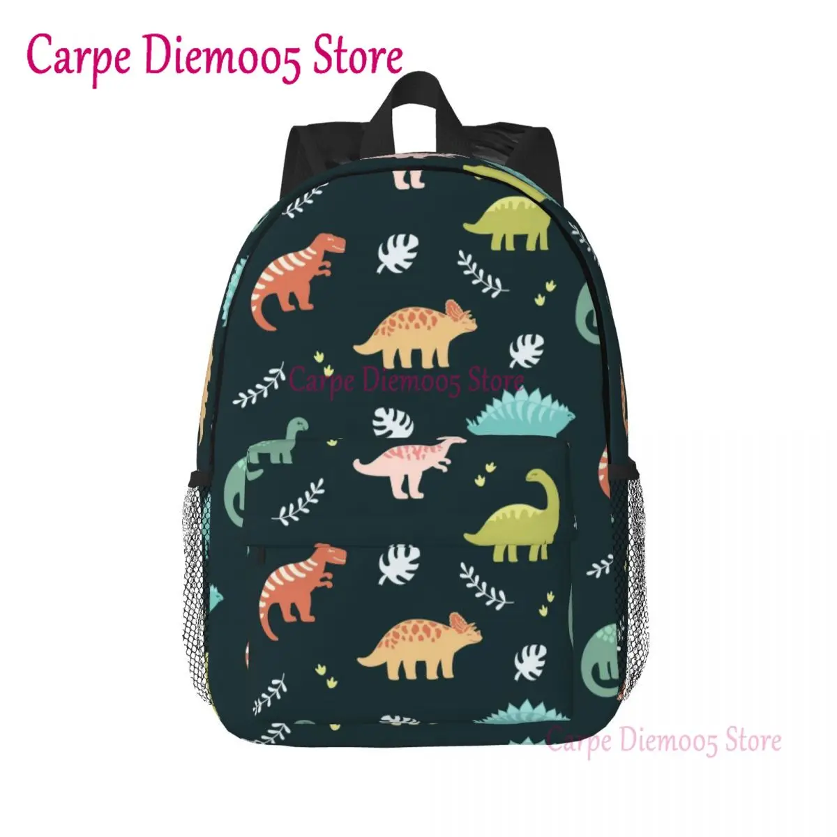 

Dinosaurs And Leaves Backpack for Women Men Water Resistant College School Bag Printing Bookbag