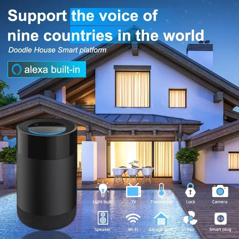

2025 Google with Alexa Smart Speaker Home Third-generation Voice Assistant Mini Nest Bluetooth Speaker Battery Plastic Portable
