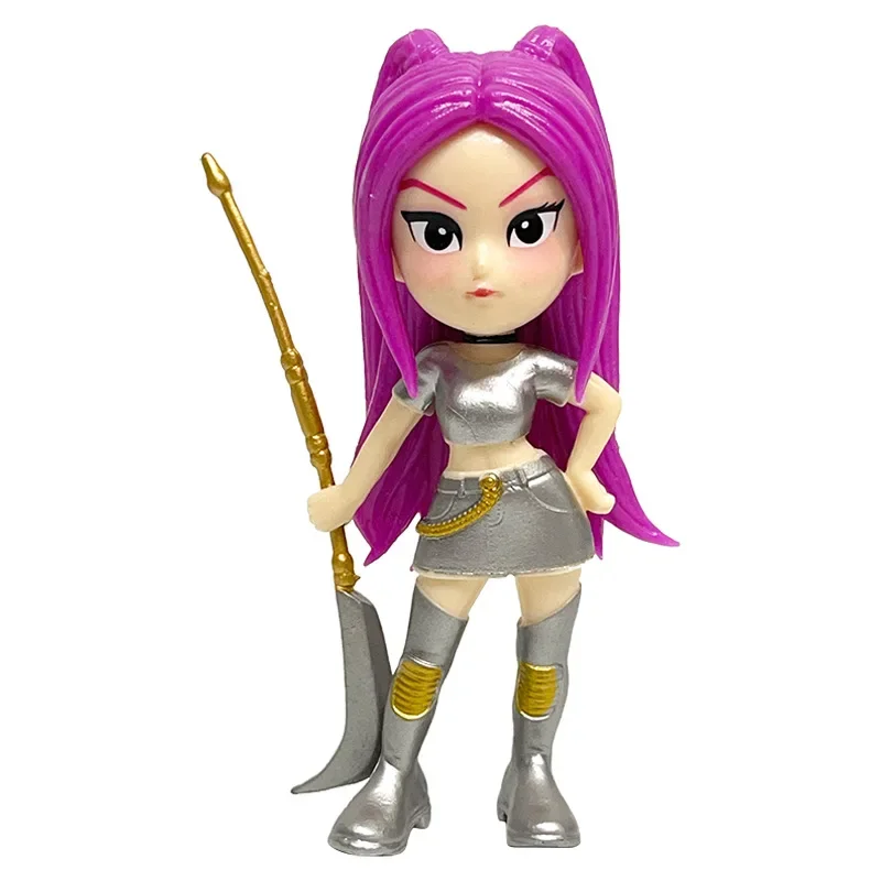 hot 6pcs/Set Kpop Demon Hunters Figure Toy Cartoon Rumi/Mira/Zoey Action Figure PVC Desktop Decoration Model Doll Toy Fans Gift