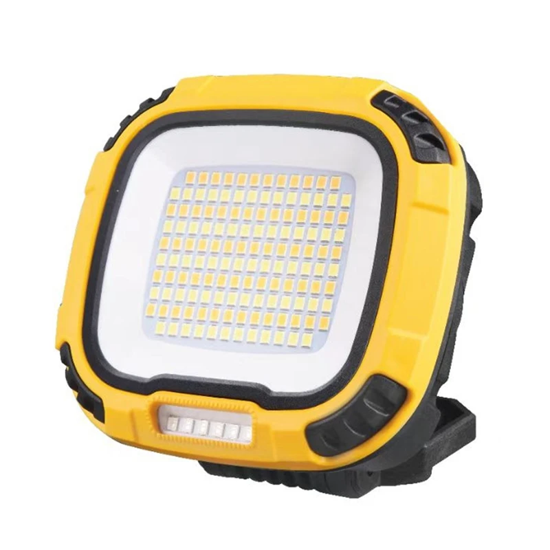 

Portable LED Spotlight Lantern Strong Light Flashlight Outdoor Camping Fishing Emergency Rechargeable Worklamp With Hook