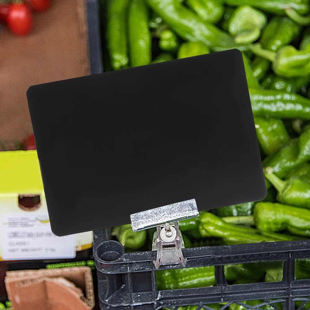 

12pcs Price Tag Boards Erasable Display Sign Tags Shelf Label Stands for Supermarkets Bulk Food Multi Functional Message