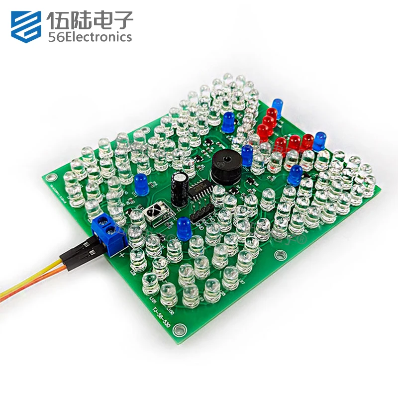 DIY Kit Electronic Circuit Sound and Light LED Remote Control Music Butterfly Light Welding Practice DIY Electronic Kits