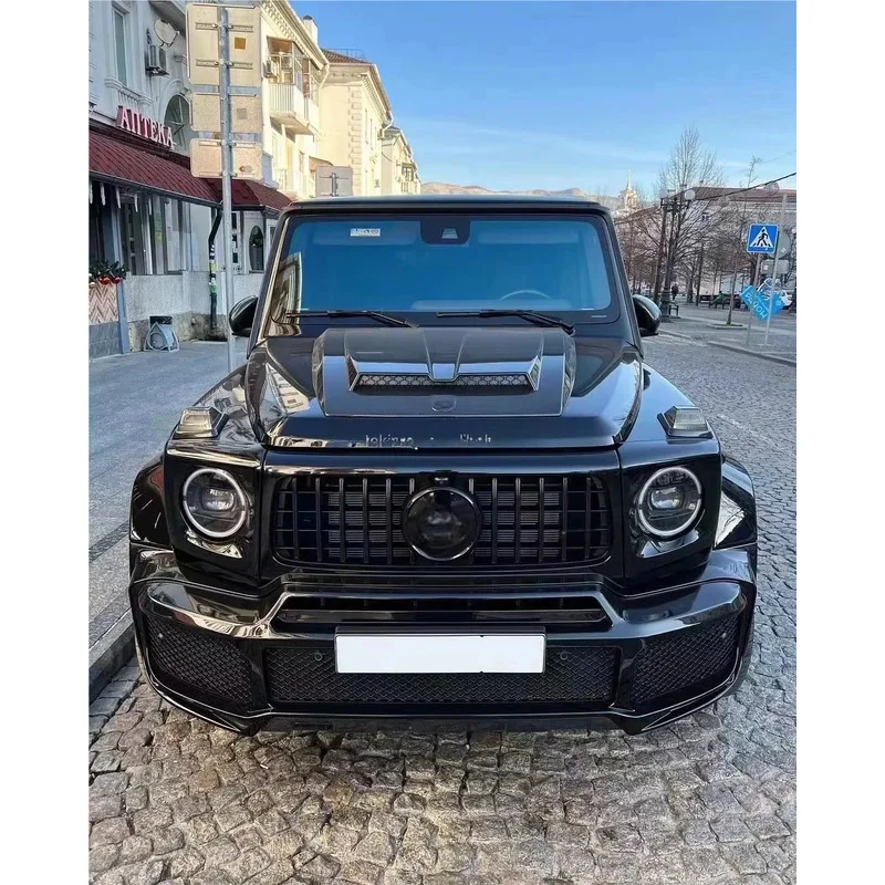 لـ G-class W464 Bodykit 2019+ الترقية إلى BBS Bra-b Style Facelift الجبهة PP الوفير مصبغة الناشر الخلفي #2