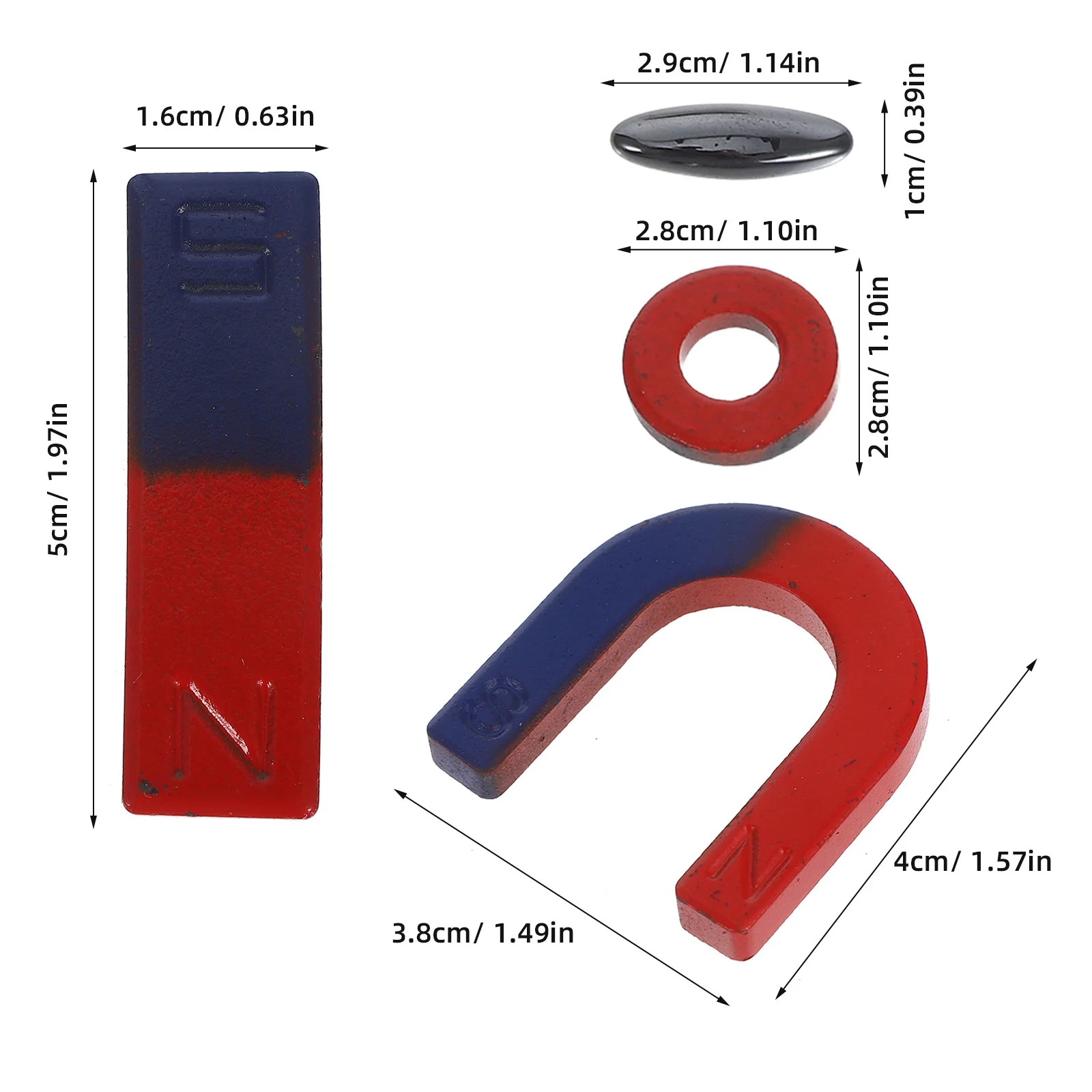 1Set Physics Experiment Equipment for Kids Magnetic Science Set Fun Learning Activities Educational Kit for Early Science