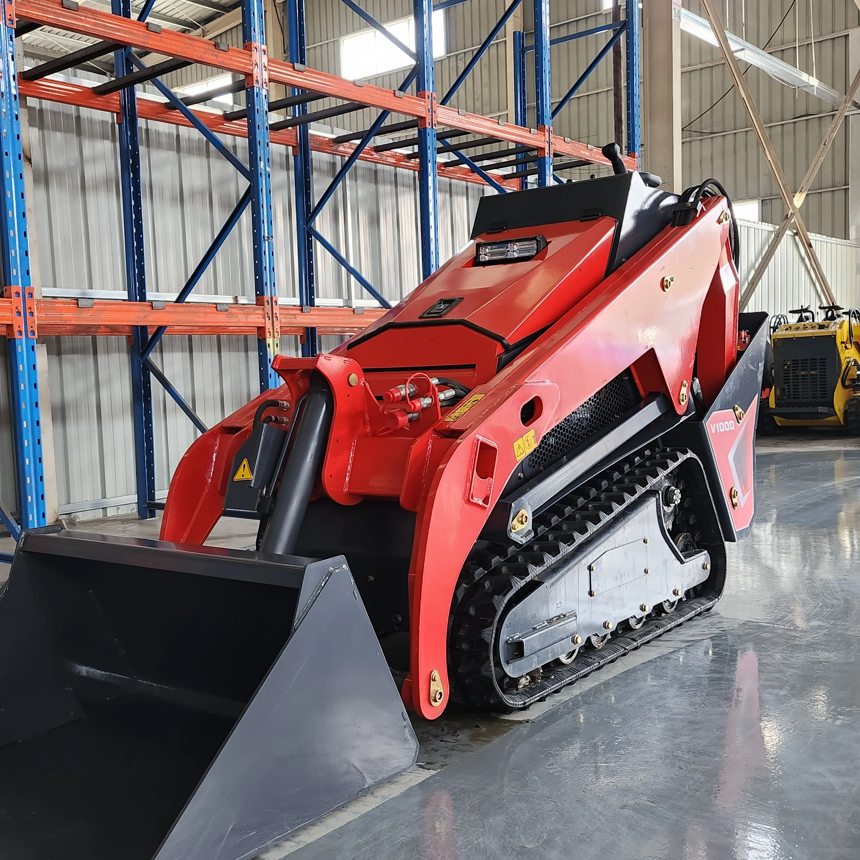 Mini Skid Steer Loader, Triangular Track, Barato, China Fabricante, Preço de Fábrica, EPA, CE, Atacado