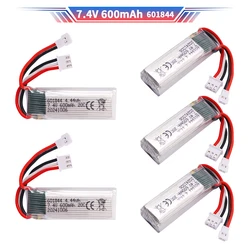 7.4V 600mah battery with charging cable for WLToys F959 XK DHC-2 A600 A700 A800 A430 RC Airplane RTF Spare Parts 2s 7.4v battery