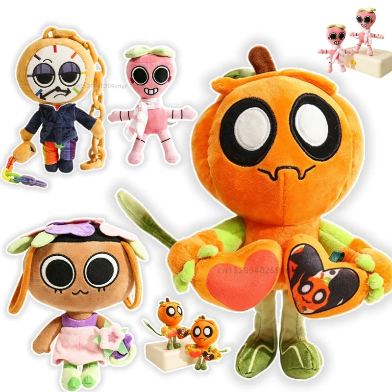 Cute Dandy World Plush Toys Game Pumpkin Strawberry Beautiful Faery Stuffed Doll Halloween Holiday Gifts Toys for Room Decor