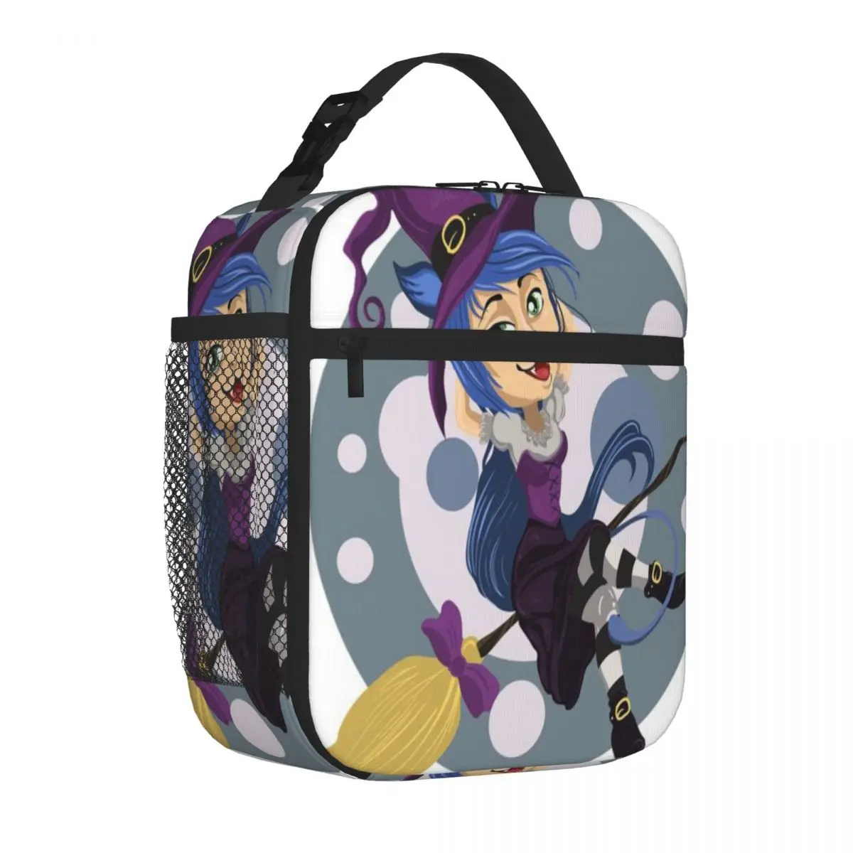Hot Sale Witch Kiki Slim Fit Canvas Lunch Bag Homemade Bento Foldable Lunch Bag