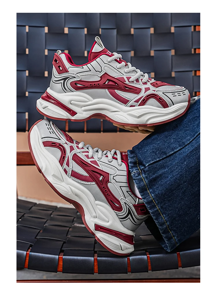 Herbst Neue Herren Freizeitschuhe Atmungsaktiv Komfortabel Erhöht Langlebig für den täglichen Arbeitsweg Streetstyle – Detail 15