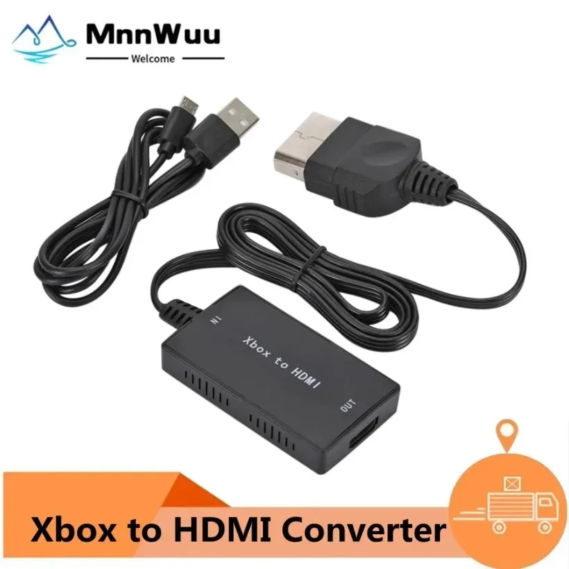 MnnWuu Full HD 1080P Xbox to HDMI-compatible adapter With Cable suitable for Xbox Xbox to HDMI support 1080P/720P