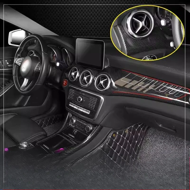 

Suitable for Mercedes-Benz GLA CLA-Class 2013-2019 air outlet cover decoration carbon fiber dashboard center console air conditi