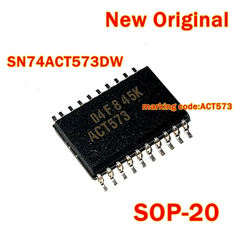 

1pcs to 100pcs SN74ACT573DWR SN74ACT573DW SOP-20 New Original marking code:ACT573 Eight-way D-type transparent latch
