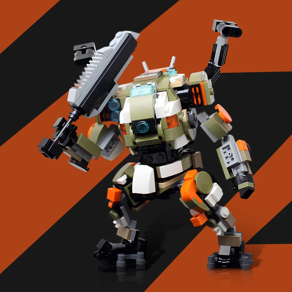 MOC Titanfall 2 Game Titan BT-7274 Robot Building Blocks High-Tech Military Vanguard-Class Titan Fighter Mech Brick Toy Gift