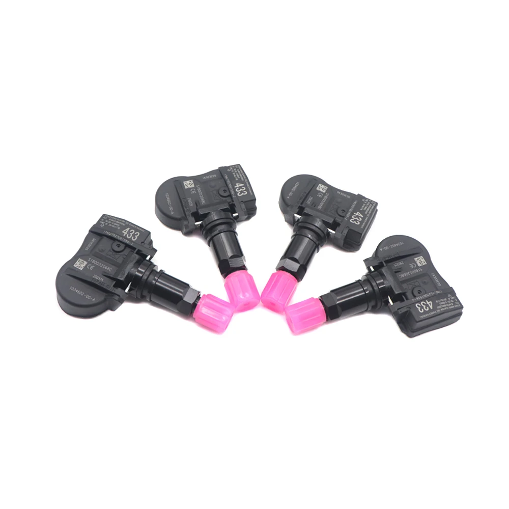 مستشعر مراقبة ضغط الإطارات TPMS غطاء صمام الإطارات المضيء اللون 103460200A لطراز تسلا 3 S X 2015-22 1034602-00-A 433Mhz