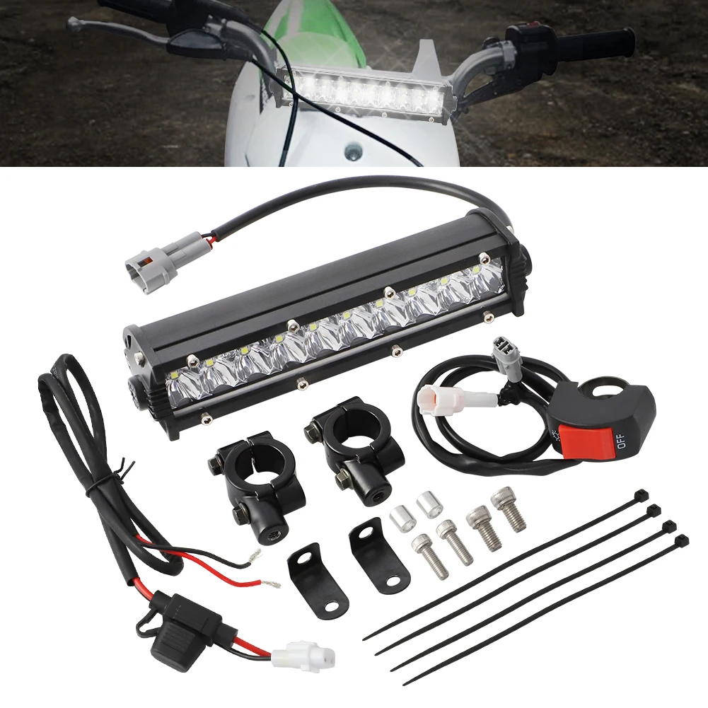 

Universal Plug and Play LED Headlight Kit for Yamaha TTR110 Kawasaki KLX110 Honda CRF110 Lamp Bar Lighting Set