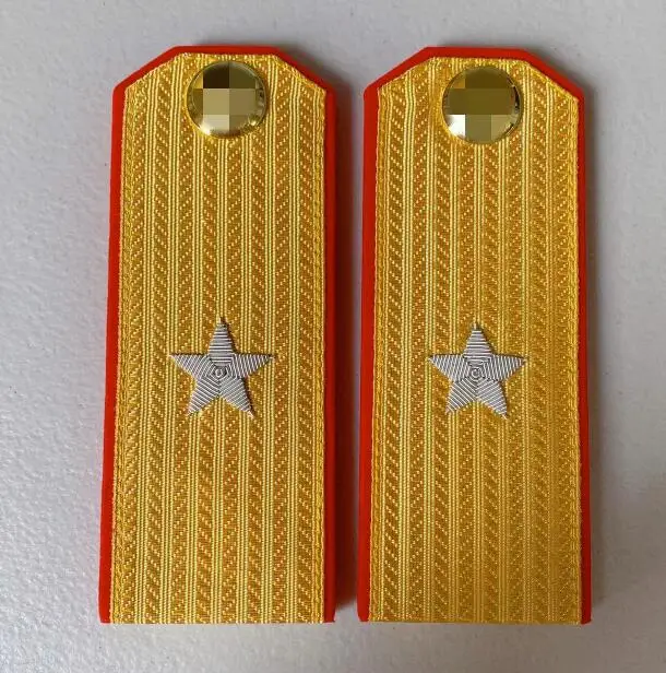 Militar cinese dovrebbe segnare accessori uniformi generali Vintage filo d'oro