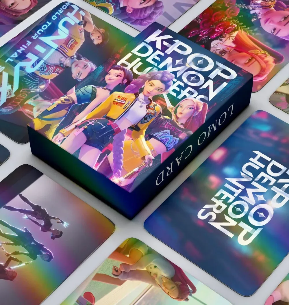 Nuevos tarjetas Kpop Demon Hunters de 30 piezas, accesorios periféricos de la serie de dibujos animados de Anime, postal impresa, colección de fans, regalos de tarjetas