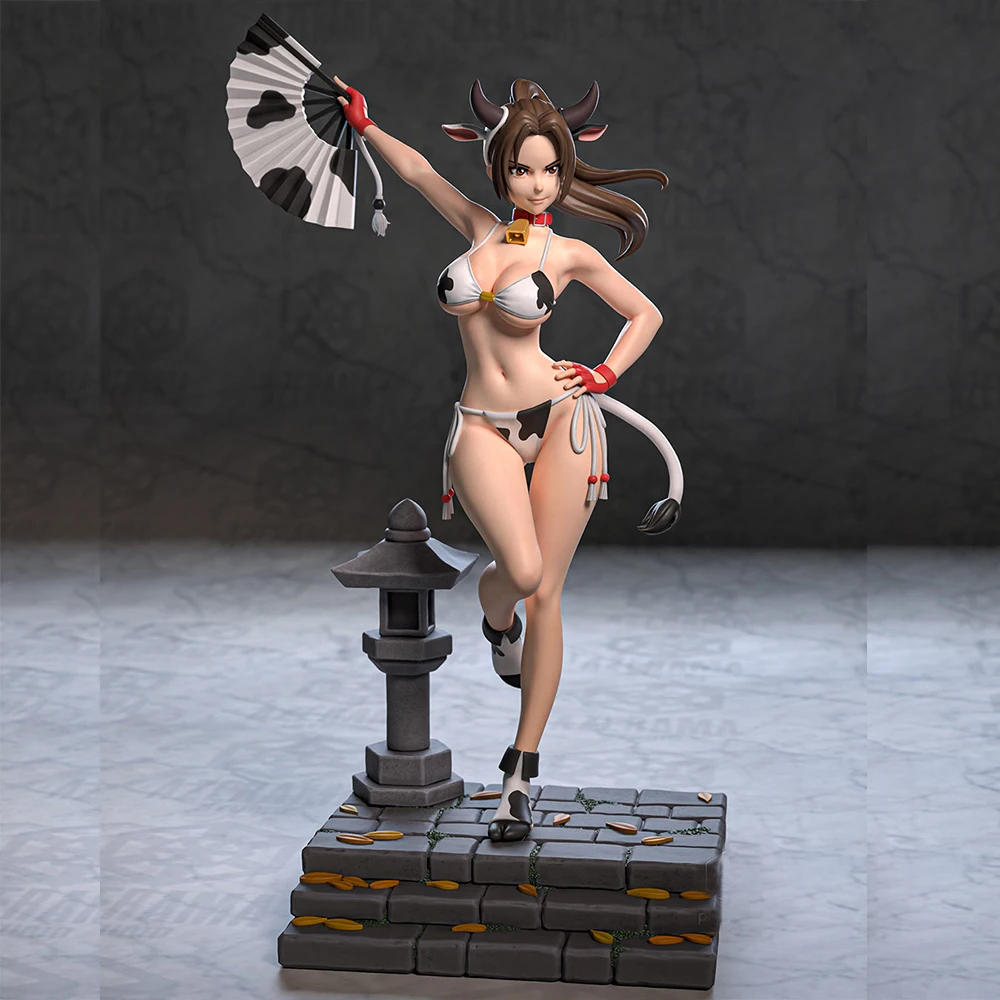 1:24 벨 파이터 섹시 레이디 NSFW 인형 3D 프린팅 모델 레진 미도색 피규어 모델 키트 차고 Gk 키트 조립식 DIY 장난감