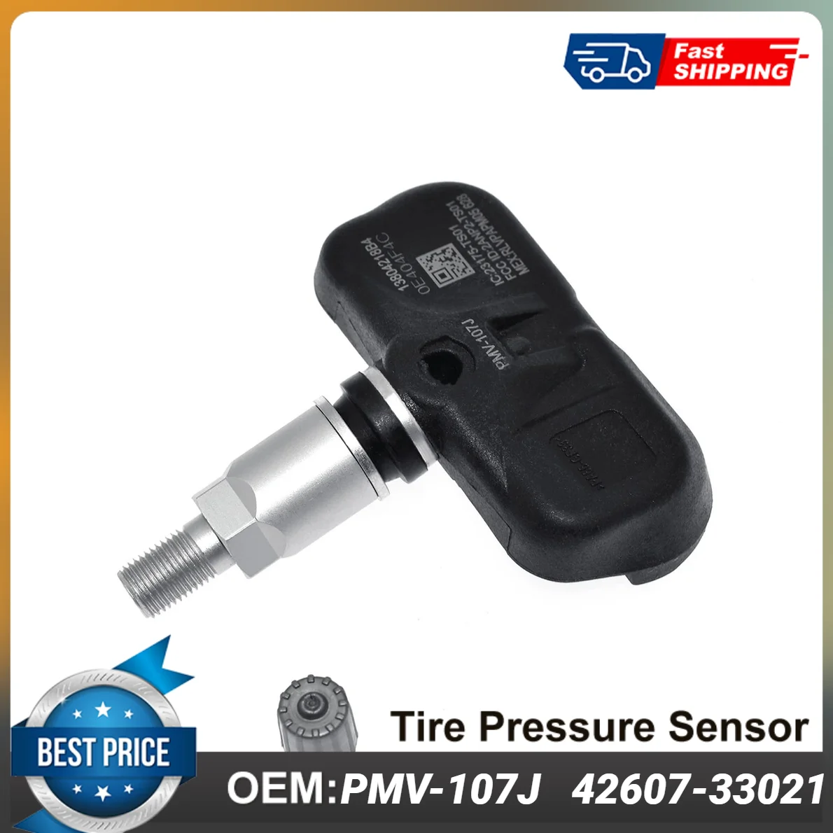 1PCS Tire Pressure Monitoring Sensors PMV-107J 42607-33021 315Mhz Pre-Programmed For Toyota RAV4 Lexus CT ES GS GX Series