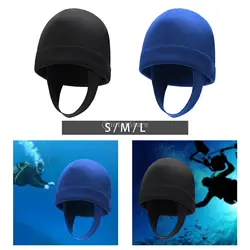 Capucha de neopreno profesional para hombre y mujer, gorro de buceo, 2mm, Invierno