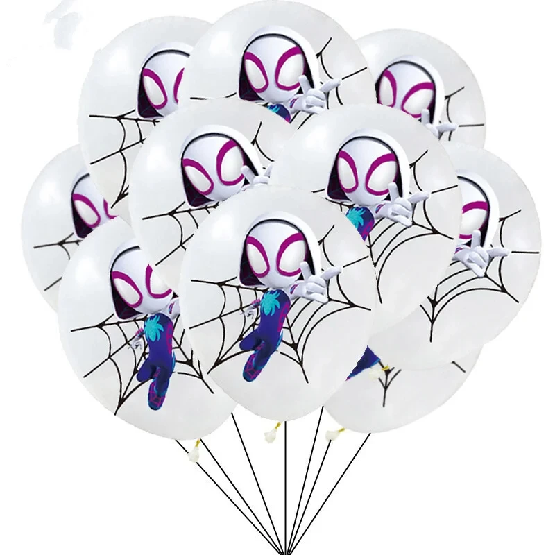 لوازم حفلات أعياد الميلاد سبايدرمان 10-30 قطعة بالونات سبايدي وأصدقائه المذهلة من اللاتكس لتزيين حفلات استقبال المولود الجديد للأولاد #5