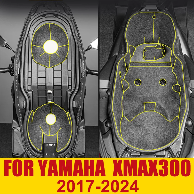 

For YAMAHA XMAX300 XMAX 300TECH Motorcycle Rear Seat Cargo Liner Storage Box Seat Bucket Liner Cushion Motorcycle Accessories