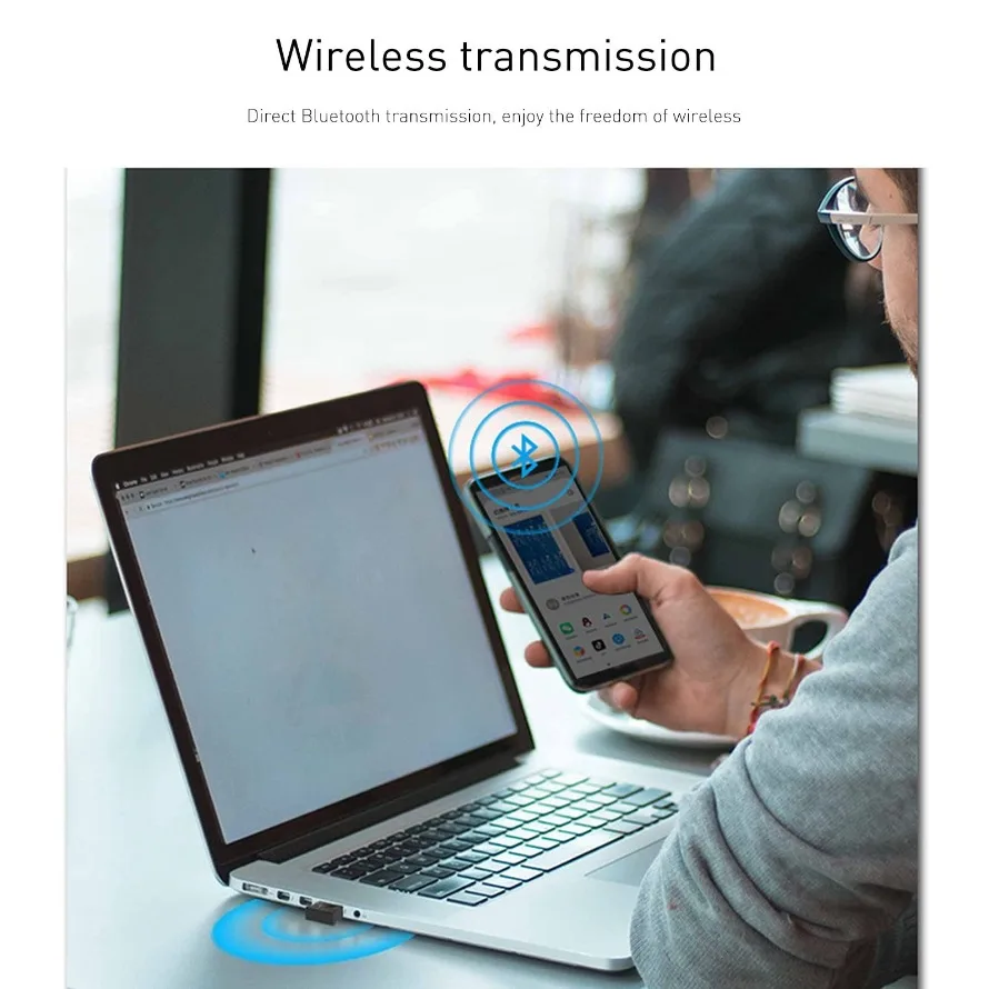 USB بلوتوث محول بلوتوث 5.4 5.3 5.1 5.0 دونغل أجهزة إرسال الصوت اللاسلكية استقبال للكمبيوتر المحمول ويندوز 11/10/8.1/7